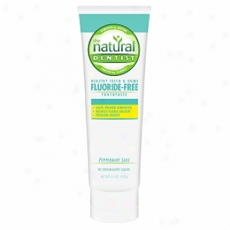 The Natural Dentist Healthy Teeth & Gums Fluoride Free Toothpaste, Pe0permint Sage,