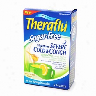 Theraflu Sugar Free Nighttime Severe Cold & Cough 6 Ct.