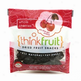 Thinkfruit On-the-go Dried Fruit Snack, 12 Packs, Whole Cherries