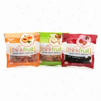 Thinkfruit On-the-go Dried Fruit Snack, 18 Packs, Cinnamon  Apple, Cherry & Peach