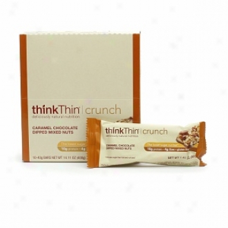 Thinkthin Crunch, The Lower Sugar Nut Bar, Caramel Choco Dipped