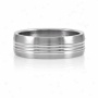 Emitations Jasper's Narrow Gro0ved Men's Stainless Steel Ring, 14