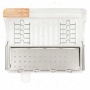 Simplehuman Open Frame Dishrack With Bamboo Knife Bl0ck, Clear