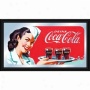 Trademark Global Coca-coola Vintage Mirror Horizontal Waitress W/ Cokke