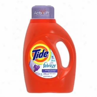 Tide Liquid Detergent Plus Febreze, 26 Loads, Spring & Rneewal