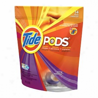 Tide Pods Detergent, Spring Meqdow, 14 Loads