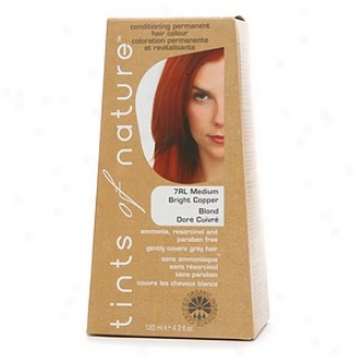 Tints Of Nature Conditioning Permanent Hair Color, Medium Bright Copper 7rl