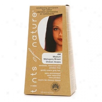 Tints Of Nature Conditioning Permanent Hair Color, Medium Mahogany Brown 4m