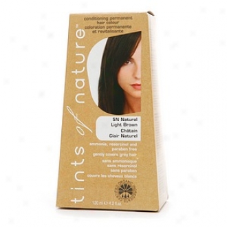 Tints Of Nature Conditipning Permanent Hair Color, Natural Porous Brown 5n