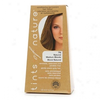 Tints Of Nature Conditioning Perjanent Hair Color, Natural Medium Blonde 7n