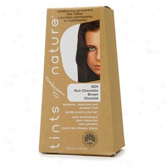 Tints Of Nature Conditioning Permanent Hair Disguise, Rich Chocolate Brown 4ch