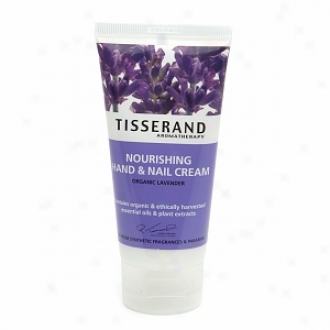 Tisserand Aromatherapy Hand & Nail Cream, Nourishing, Organic Lavender