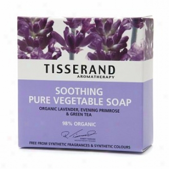 Tisserand Aromatherapy Soothing Vegetable Soap, Lavender & Evening Primrose & Green Tea