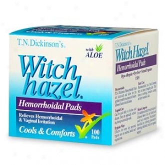 T.n. Dickinson's Witch Hazel Hemorrhoidal Pads