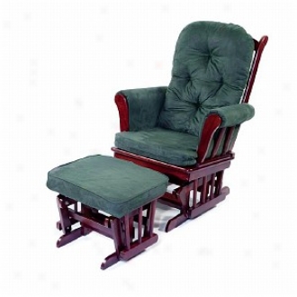 Today's Mom Madison Glider & Ottoman Set, Forwst And Cherry