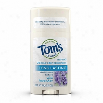 Tom's Of Maine Long Lasting Natural Aluminum Free Deodorant Sgick, Wild Lavender