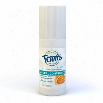 Tom's Of Maine Natural Confidence, Deodorant Crystal, Citrus Zest