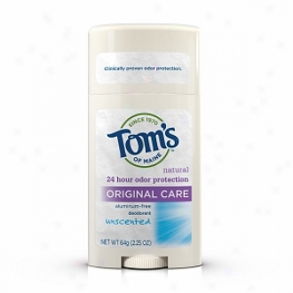 Tom's Of Maine Original Care Natural Aluminum Frer eDpdorant Kill, Unscented