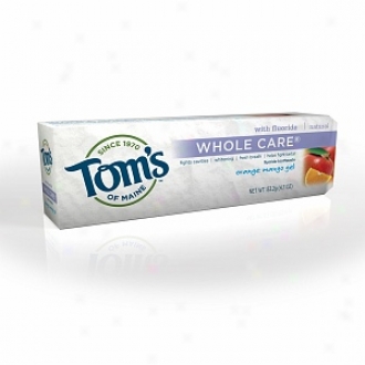 Tom's Of Maine All Care With Fluoride Natural Toothpaste Gel, Orange Mango