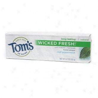 Tom's Of Maine Wicked Fresh! Natural Fluoride Toothpaste, Cool Peppermint