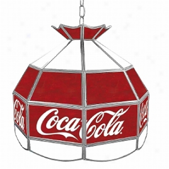 Trademark Global Coca Cola Vintage 16 Inch Stained Tiffany Lamp