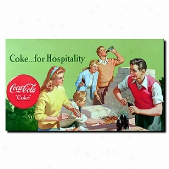 Trademark Global Coke For Openness Stretched Canvas Art - 14 X 24 Inches
