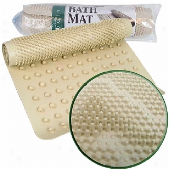 Trademark Global Home Beige Massaging Bath Mat - 14 X 24 Inches