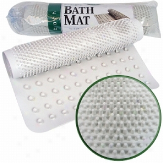 Trademark Global Home White Massaging Bath Mat - 14 X 24 Inches