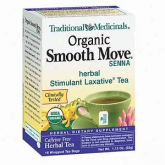 Traditional Medicinals Caffeine Free Herbal Tea, Organic Smooth Move