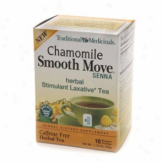 Traditional Medicinals Smooth Move Senna Herbal Stimulant Laxative Tea, Chamomile