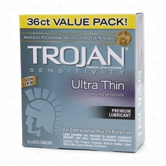 Trojan Ultra Thin Lubricated Latex Condoms