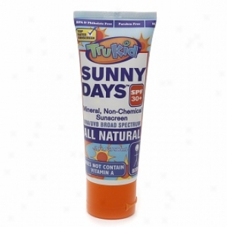 Trukid Sunny Days Sunscreen, Spf 30+, Fresh Citrus Smell