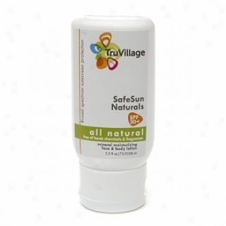 Truvillage Mineral Sunscreen Lotion Spf 30+, Fresh Citrus Scent