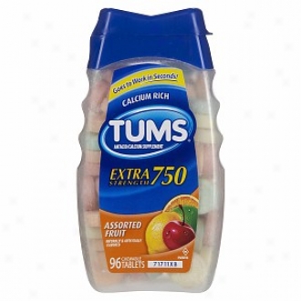 Tums E-x Extra Strength Antacid/calcium Supplement, Assorted