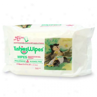 Tushies Baby Wipes With Aloe Vera, Refils, Unscented