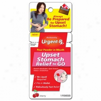 Urgentrx Upset Stomach Relief To Go Bismuth Subsalicylate Powder, Cherry