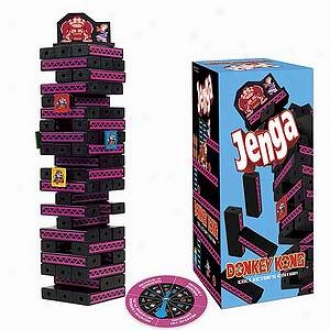 Usaopoly Jenga Donkey Kong Collector's Edition Ages 6 Abd Up