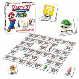 Usaopoly Memory Challenge Nintendo Super Mario Edition Ages 6+
