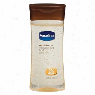 Vaseline Intendive Care Cocoa Butter Vitalizing Gel Body Oil Witth Brazilian Nut And Almond Oils