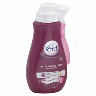 Veet Hair Destruction Gel Cream, Suprem'essecme Pump, Essential Oils And Velvet Rose Scent