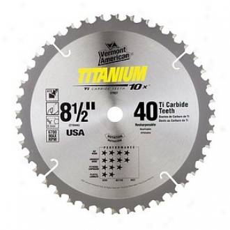 Vermont American 8-1/2in Titanium 10x Series Carbide Tipped Circular Saw Blade 2