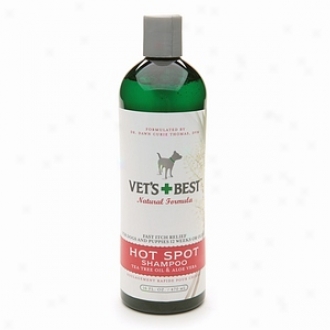 Vet's + Best Hot Spot Shampoo, Fast Itch Relief For Dogs, Supper Tree Oil & Aloe Vera