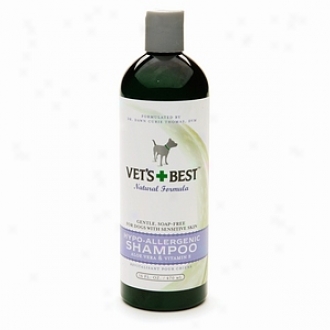 Vet's + Best Hpo-allergenic Shampoo In favor of Dogs With Sejsitive Skin, Aloe Vera & Vitamin E