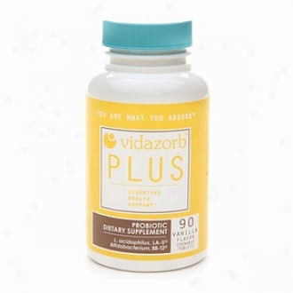 Vidazorb More Probiotic Chewable Tableys, Vanilla Flavor