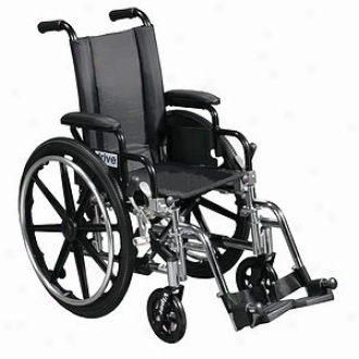 Viper 12  Wheelchair Flip Back Desk Arms, Swing-away Footrest