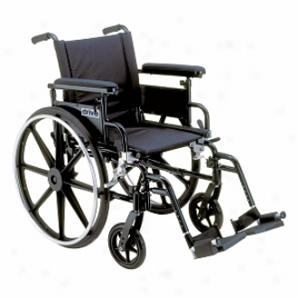 Viper Wheelchair With Flip Back Adjustable Height Arms With Various Front Rigging 22