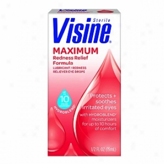 Visine Maximum Redness Relief Formula, Lubricant/redness Reliever Eye Drops