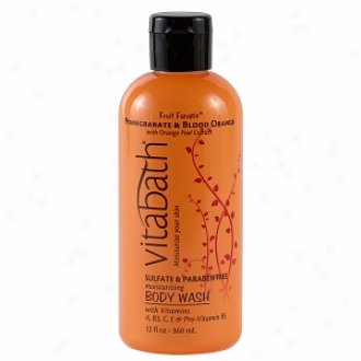 Vitabath Moisturizing Body Wash, Pomegranate & Blood Orange