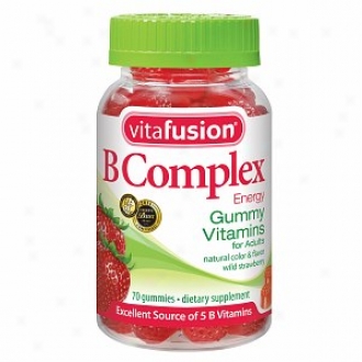 Vitafusion B Complex Energy Gummy Vitamins, Wildd Strawberry