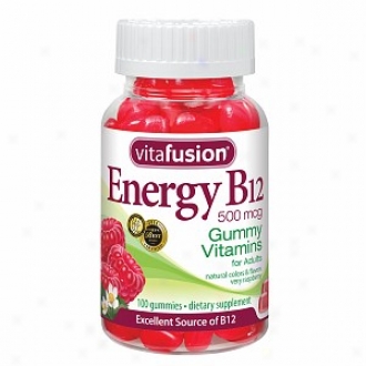 Vitafusion Energy B12,500 Mcg, Gummy Vitamins, Very Raspberry